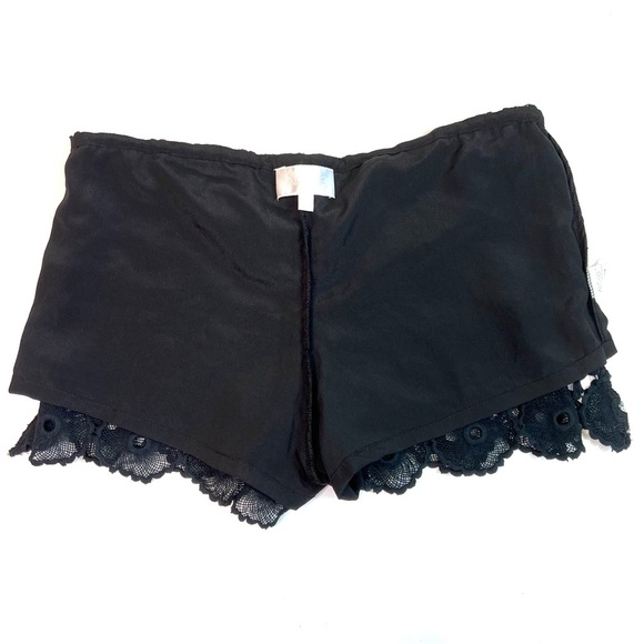 Alexis Lace Drawstring Horn Shorts Black Size Small - Picture 4 of 8